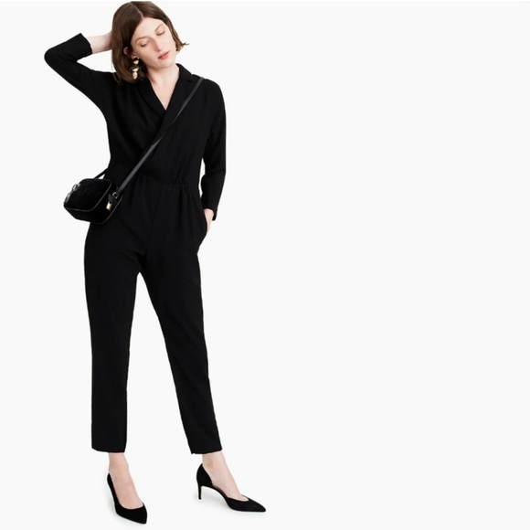 J. Crew Pants - J Crew 365 Womens Black Jumpsuit in Everyday Crepe 2